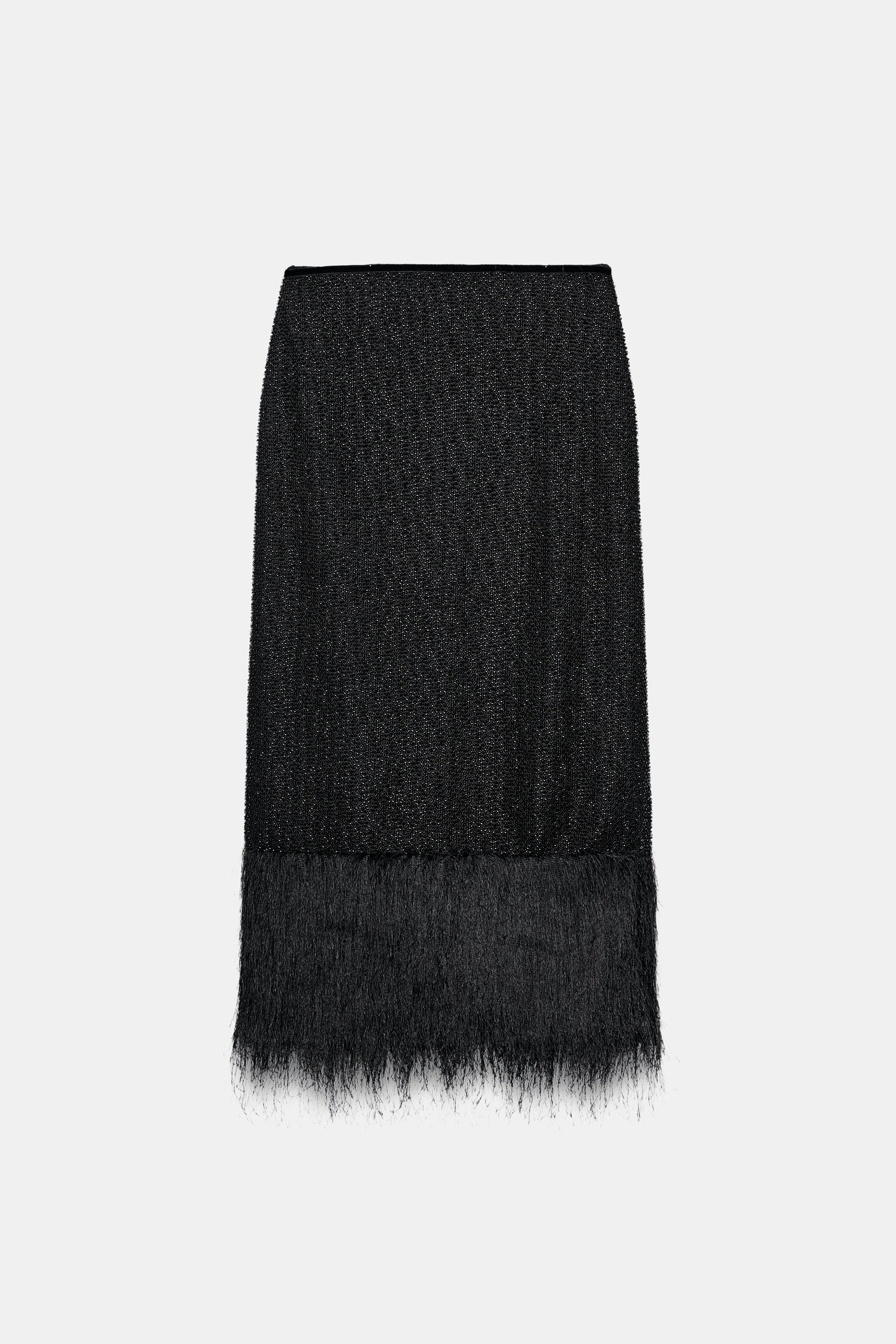 ZW COLLECTION BEADED STRAIGHT SKIRT